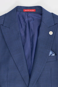 Pánský třídílný oblek James v tmavě modré barvě, padnoucí střih