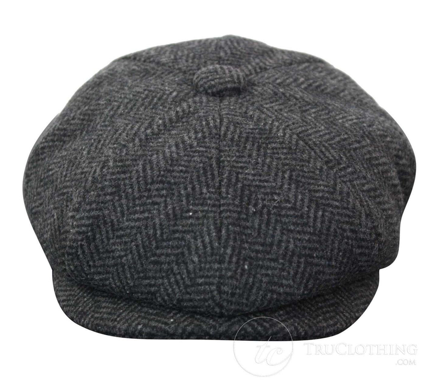 Kids Peaky Blinders Newsboy Tweed Herringbone 8 Panel Hat