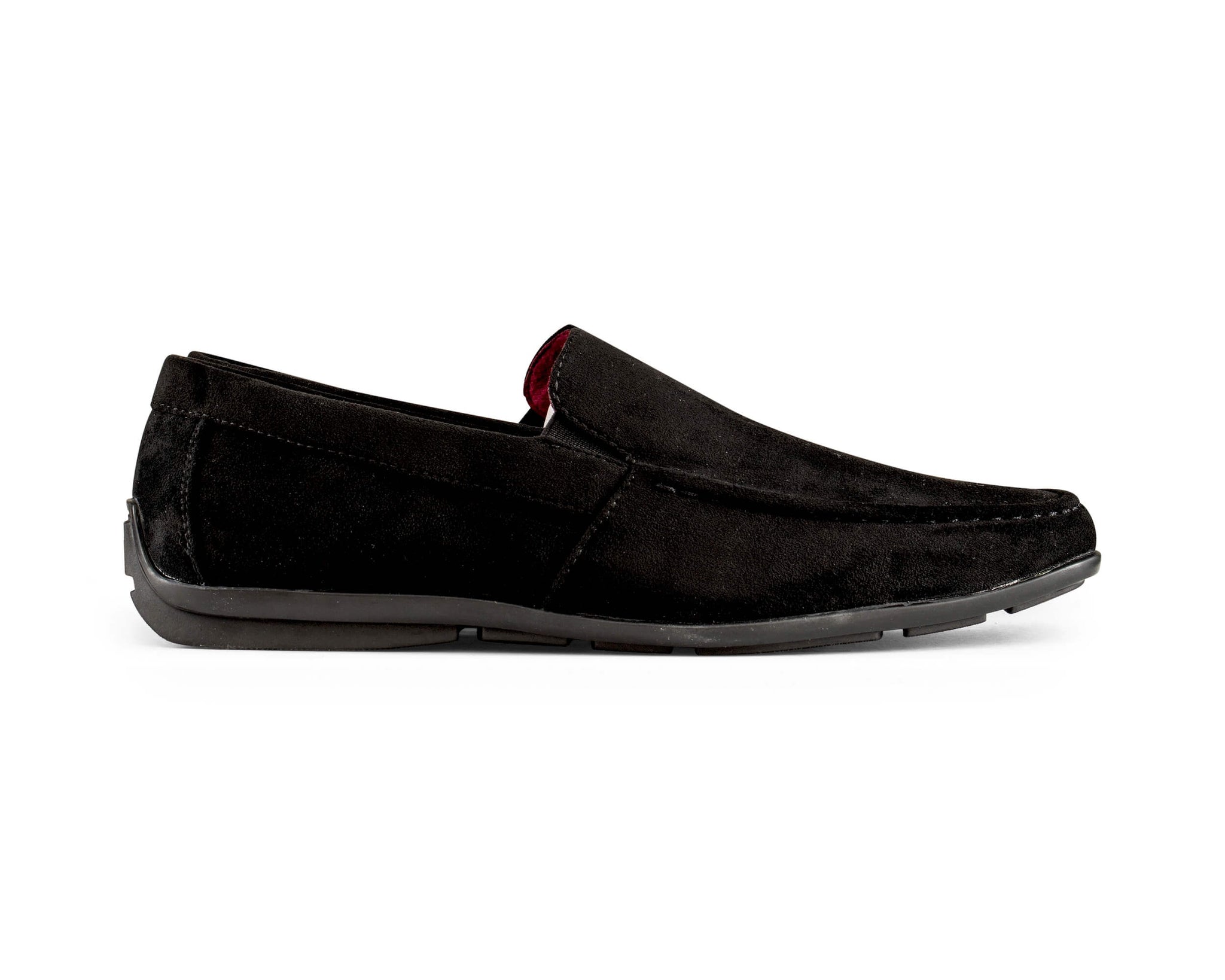 Mens Suede Square Toe Slip On Shoes