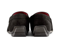 Mens Suede Square Toe Slip On Shoes