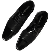 Men's Black Lace Up Derby Shoes