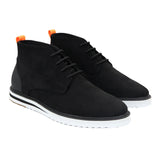 Men's Lace Up Suede Desert Black Boots