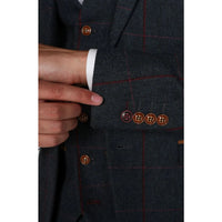 Madrid - Men's Blue Tweed Blazer