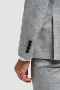 Malibu - Pánské šedé sako padnoucího střihu