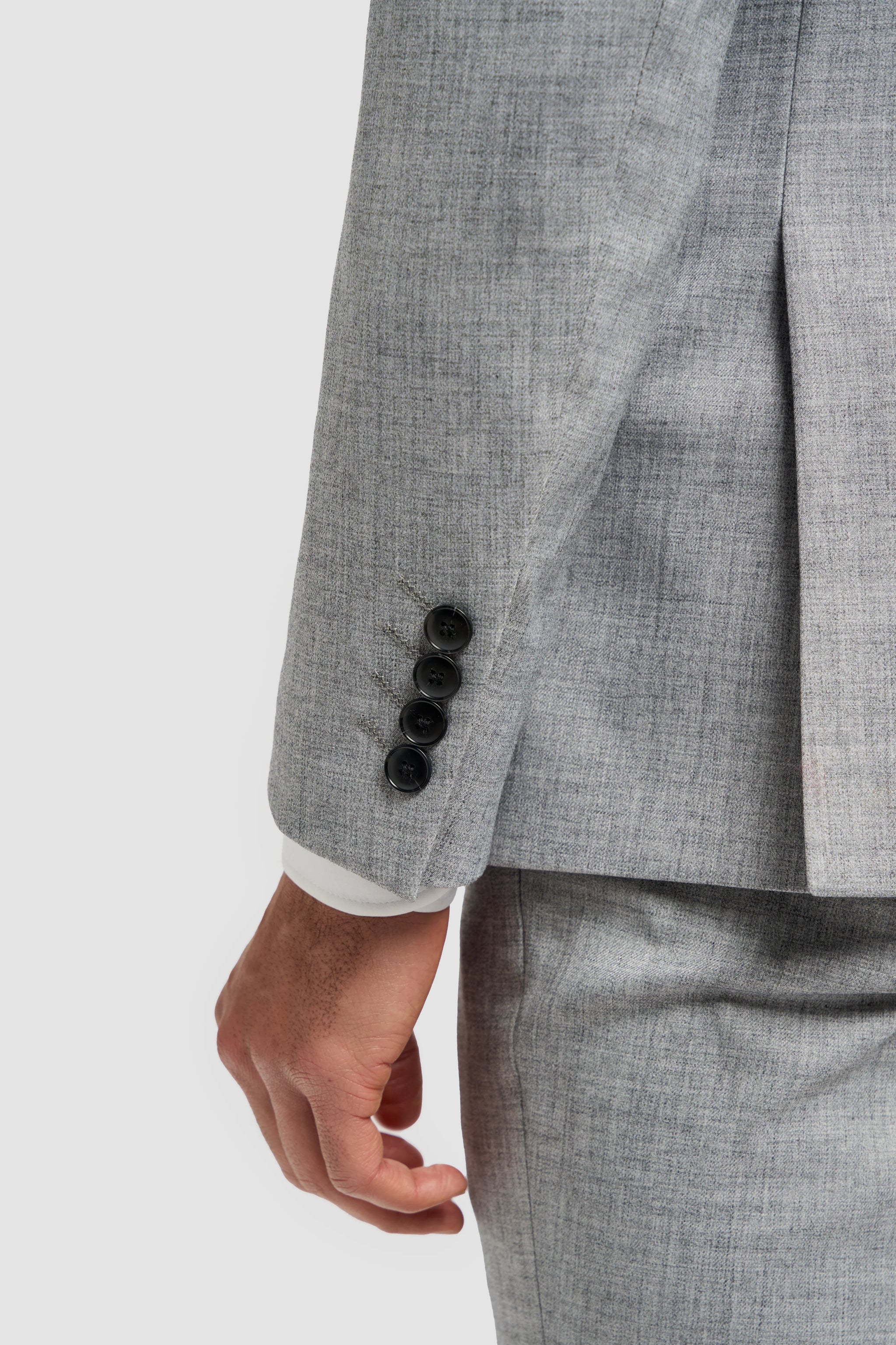 Malibu - Pánské šedé sako padnoucího střihu