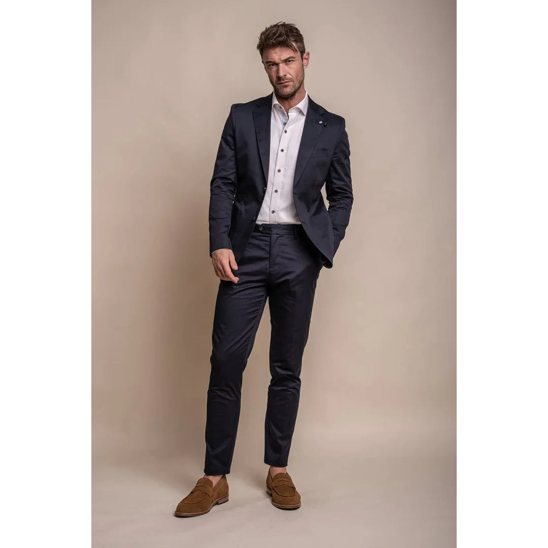 Mario - Men's Classic Summer Navy Blazer