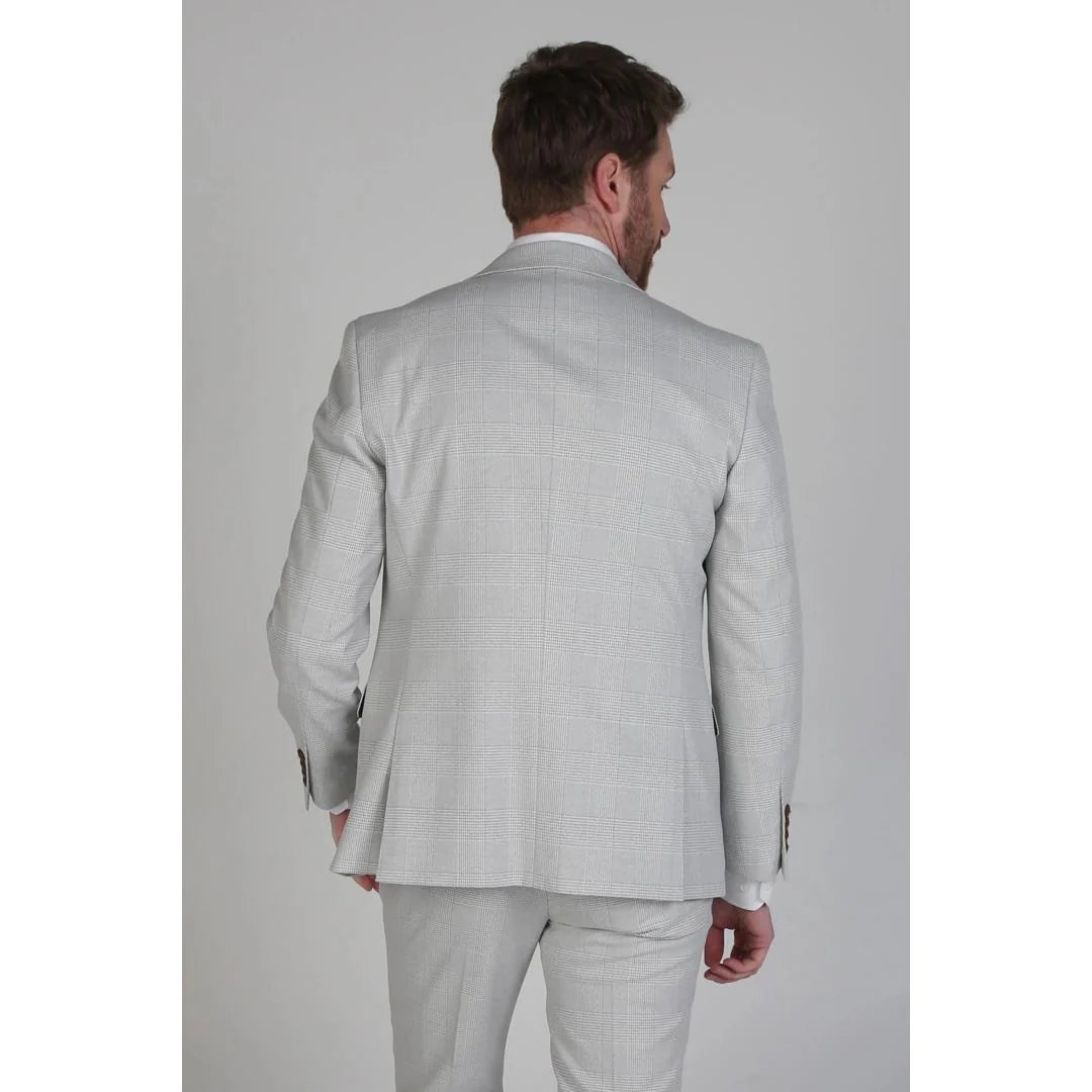 Mark - Men's Beige Check Blazer