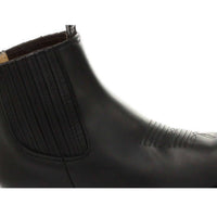 Mens Cowboy Ankle Boots Grinders Maverick Real Leather Western Riding Cuban