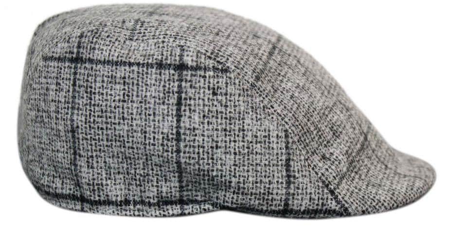 Marc Darcy Kristian Mens Tweed Vintage Retro Grandad Flat Caps Hats Peaky Blinders Check Classic