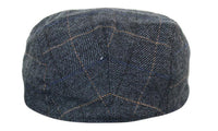 Marc Darcy Scott Mens Tweed Vintage Retro Grandad Flat Caps Hats Peaky Blinders Check Classic