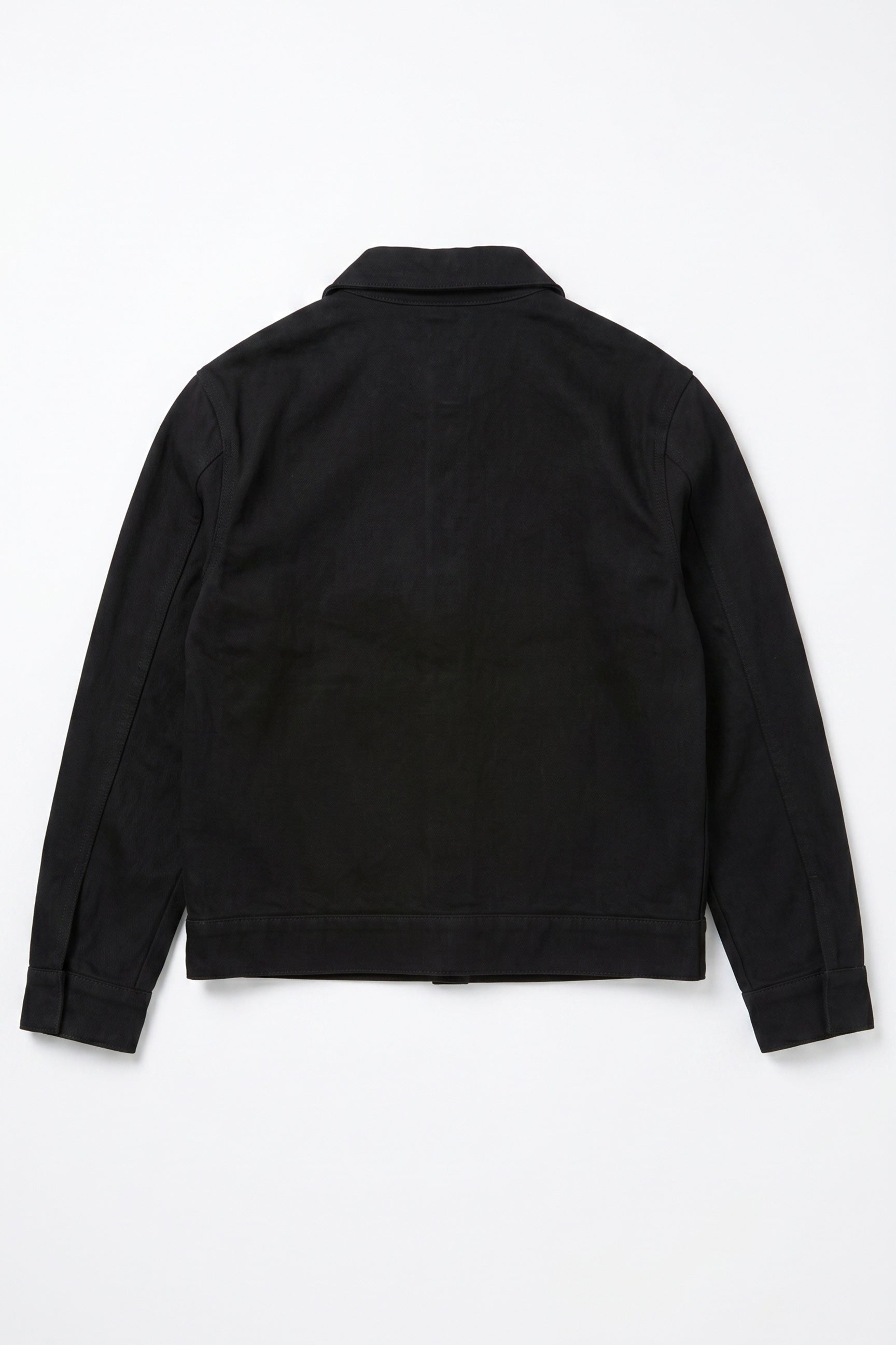 Pánská černá bavlněná keprová bunda - overshirt trucker