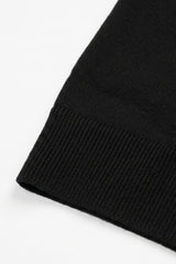 Pánské černé pletené polo tričko s krátkým rukávem a výstřihem do zip z měkké směsi
