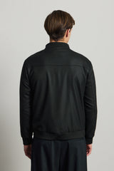 Pánská černá minimalistická elegantní bomber bunda