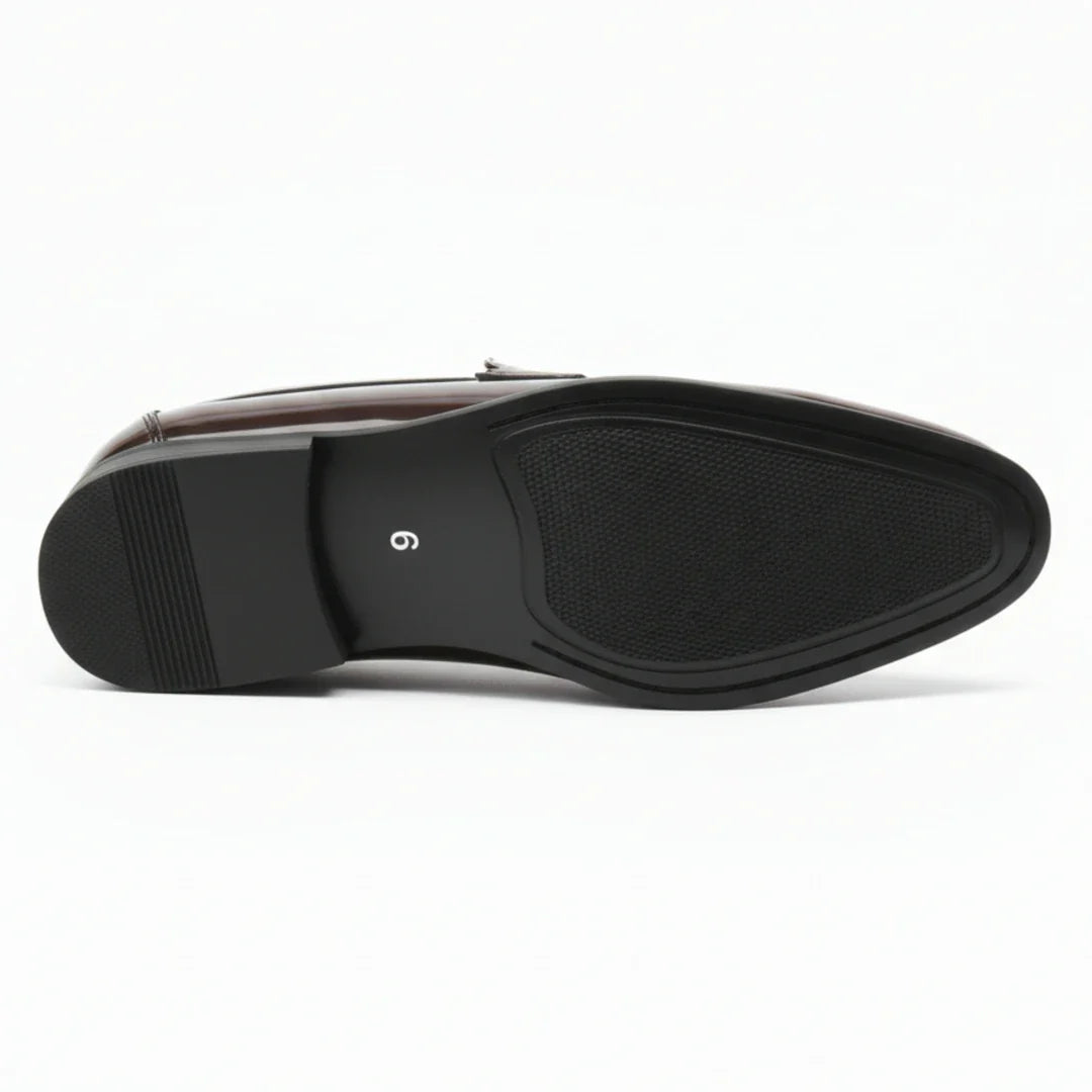 Pánské mokasíny s nazouvacím vzorem z umělé kůže