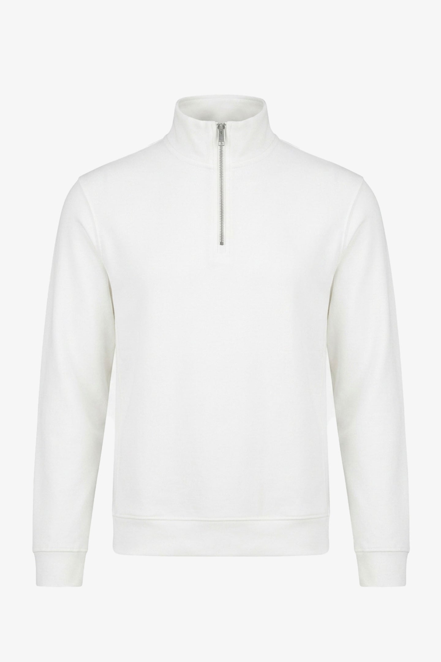 Pánská mikina Off White se čtvrt zipem a trychtýřovým výstřihem