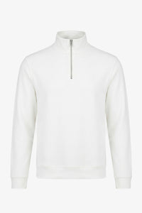 Pánská mikina Off White se čtvrt zipem a trychtýřovým výstřihem