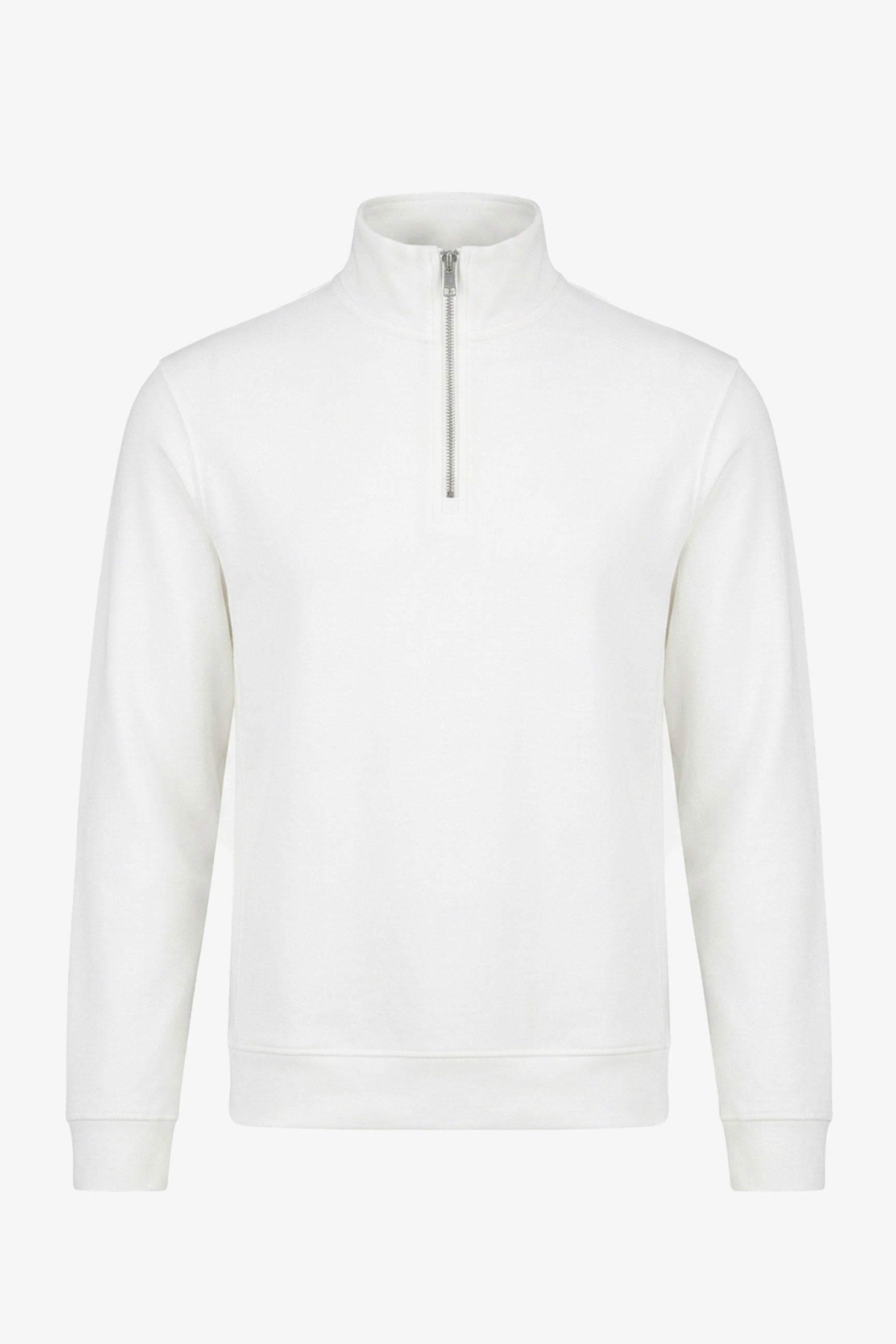 Pánská mikina Off White se čtvrt zipem a trychtýřovým výstřihem