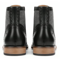 Pánské kotníkové boty s brogue vzorem