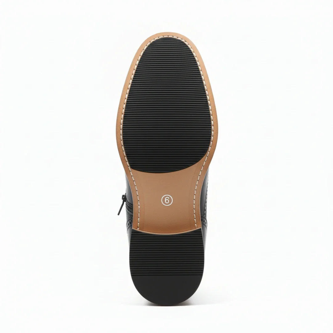 Pánské kotníkové boty s brogue vzorem