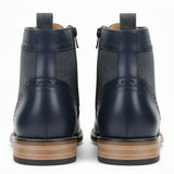 Pánské kotníkové boty s brogue vzorem