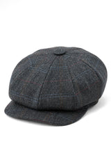 Pánská 8panelová kšiltovka Razor Baker Boy s vlněným tvídem a klapkami na oči, Newsboy Flat Cap