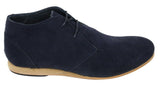 Mens Black Beige Brown Navy Desert Boots Shoes Suede High Top Ankle Chelsea