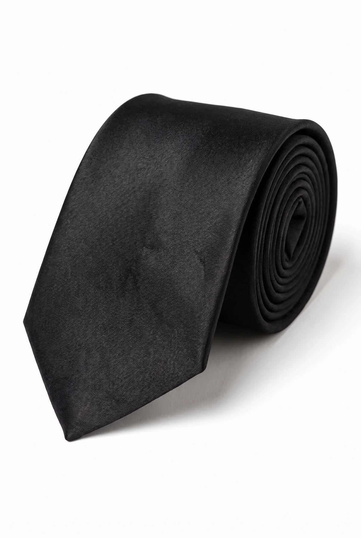 Pánská sada s černou kravatou, kapesníkem do saka a manžetovými knoflíčky