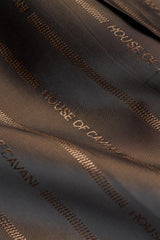 Pánský hnědý tvídový kabát z vlněné směsi s kohoutím vzorem