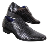 Mens Crocodile Skin Effect Shoes