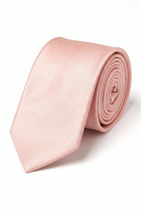 Pánská úzká kravata Dusty Pink 6 cm