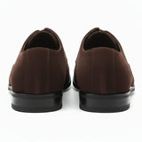 Pánské oxfordské boty se šněrováním z umělé semiše