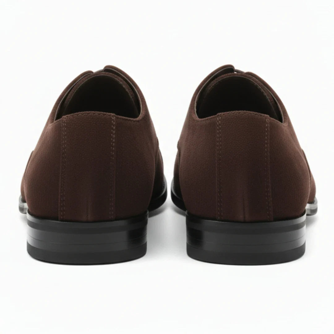 Pánské oxfordské boty se šněrováním z umělé semiše