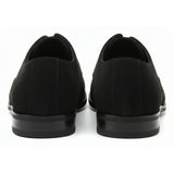 Pánské oxfordské boty se šněrováním z umělé semiše