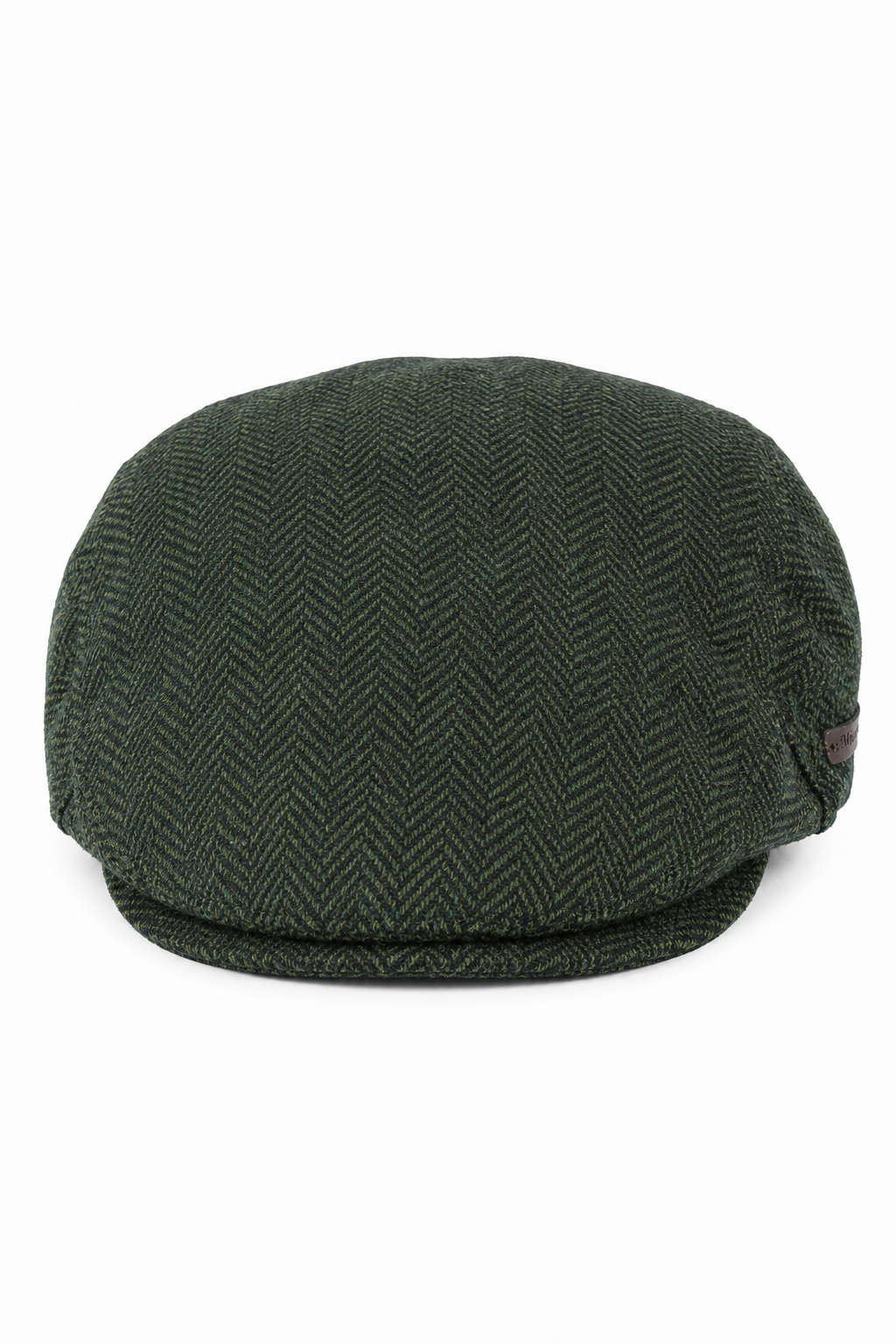 Pánská vlněná plochá čepice s motivem rybí kosti, olivový tvíd, klasická, 20. léta, unisex, Del Boy