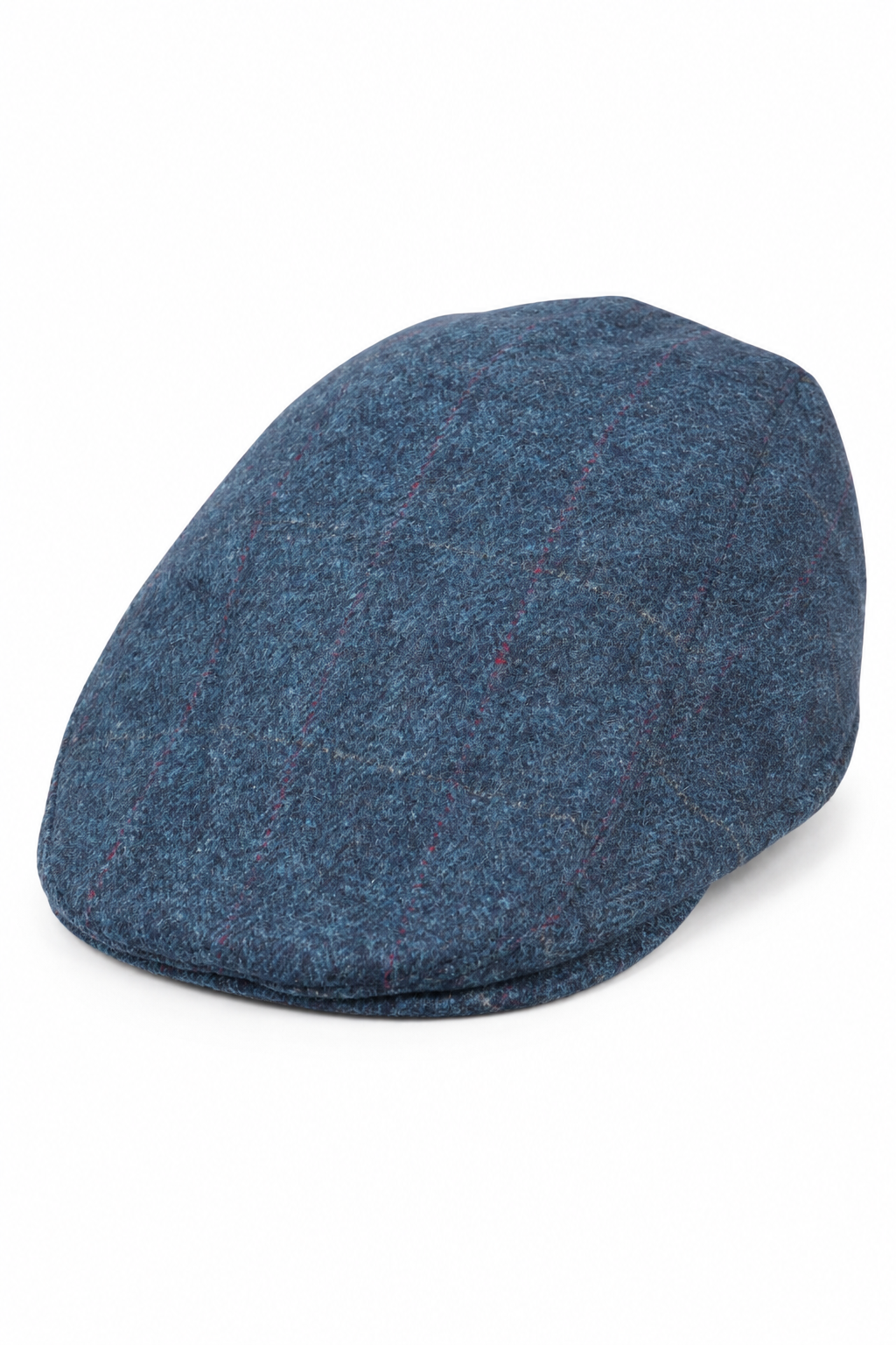 Pánská plochá modrá čepice Grandad Baker, 8 panelů, tvídový vintage klasický elegantní ležérní styl, 20. léta 20. století