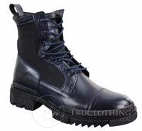 Mens PU Leather Ankle Boots