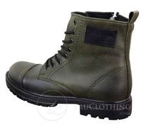 Mens PU Leather Zipped Ankle Boots