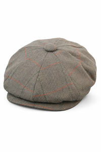 Pánská tvídová kostkovaná čepice Peaky Blinders