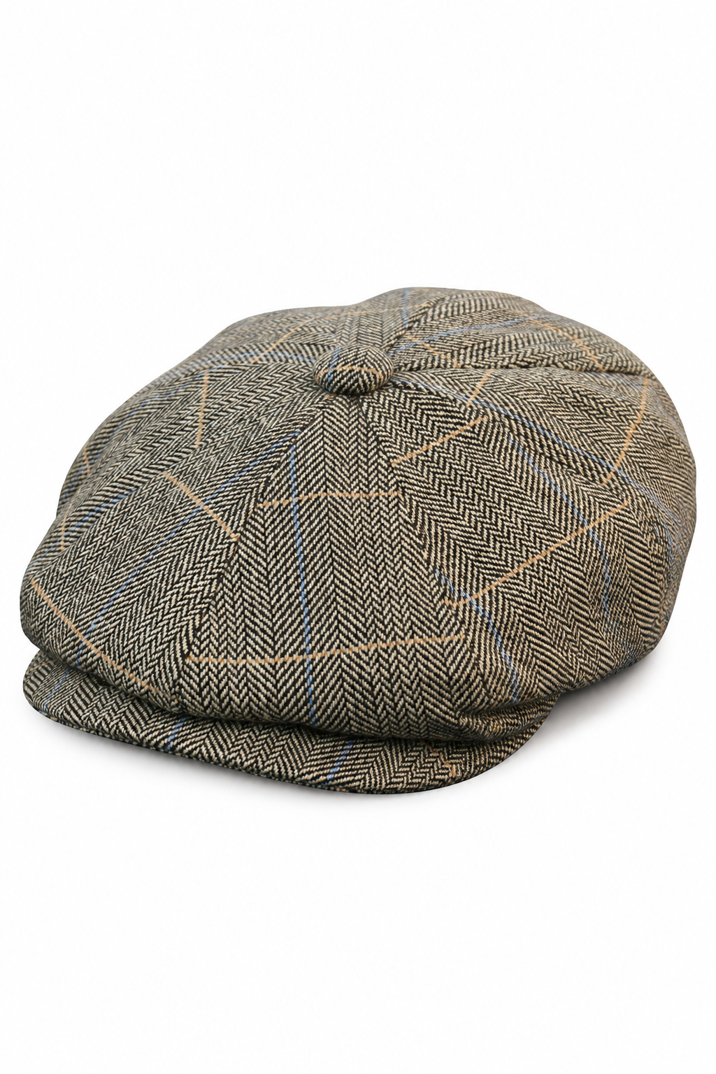 Pánská tvídová kostkovaná čepice Peaky Blinders