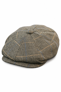 Pánská tvídová kostkovaná čepice Peaky Blinders