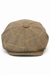 Pánská tvídová kostkovaná čepice Peaky Blinders