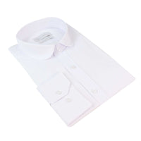 Mens White Club Collar Shirt
