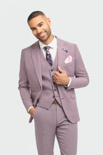 Miami - Pánské růžové letní sako slim fit