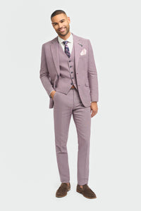 Miami - Pánské růžové letní sako slim fit