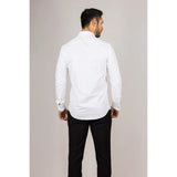Men's Cream Double Cuff Oxford Shirt