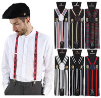 Mens Stripe Classic Trouser Suspenders