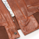 Men's Aviator Flying Pilot Bomber Jacket Timber Removable Black Fur Collar