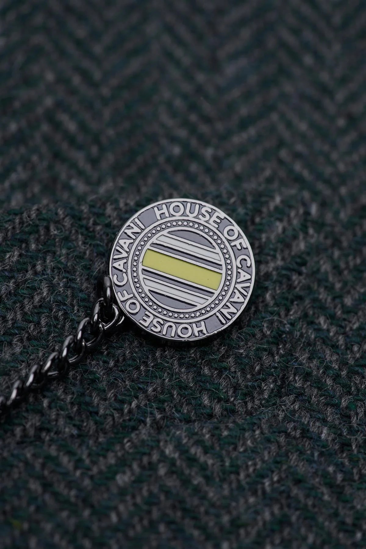 Thomas - Pánské klasické tvídové sako s motivem rybí kosti v olivově zelené barvě