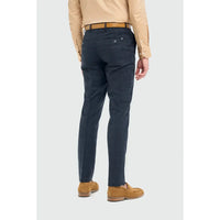 Torino - Pánské tmavě modré kostkované formální kalhoty