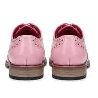 Pánské růžové květinové brogues s křídlovým vzorem Wolf